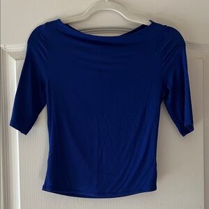 Express Royal Blue 3/4 Sleeve Top